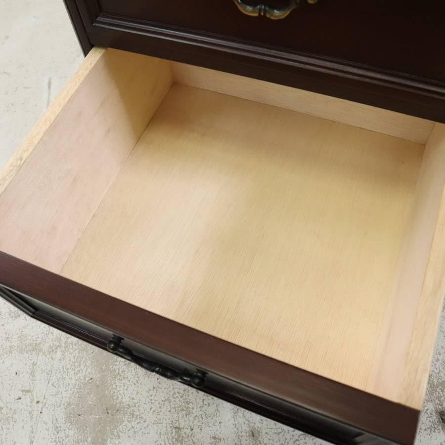 東海家具 Sri Tokai 5段チェスト 高さ90cm アンティーク調