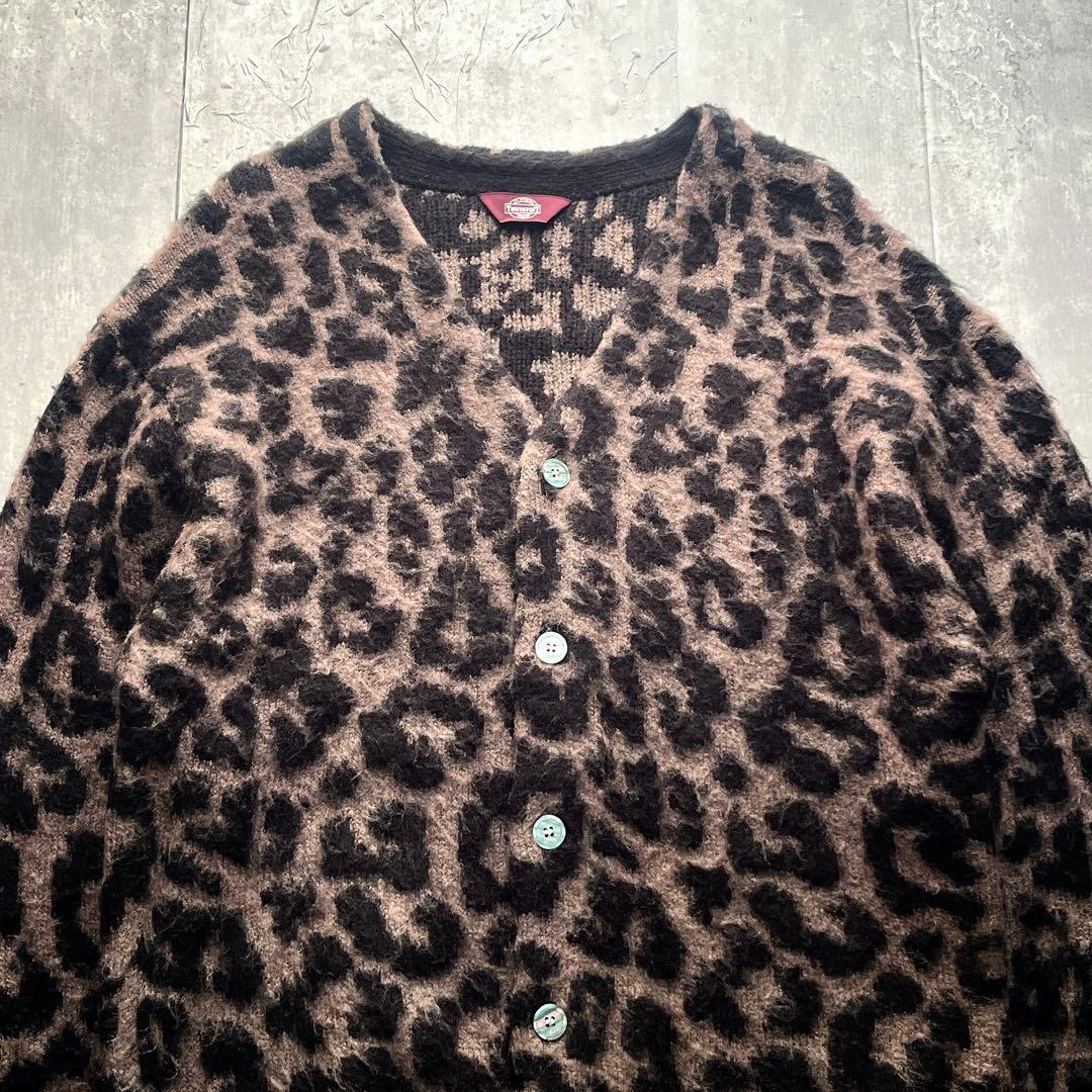 極美品　フリークスストア別注　Towncraft レオパード カーディガン　L