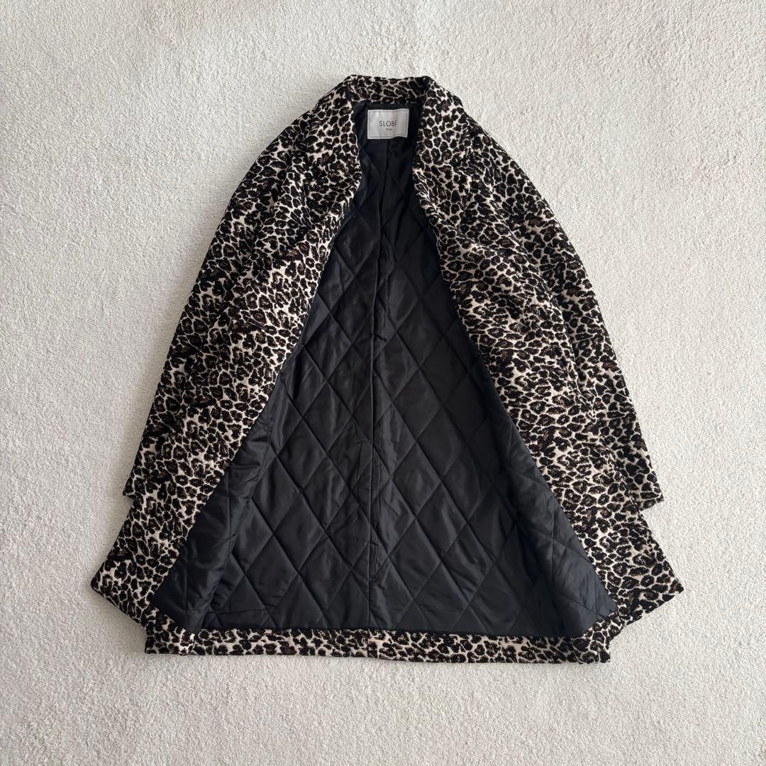 SLOBE IENA レオパード　ジャガード　コクーンコート　スローブイエナ