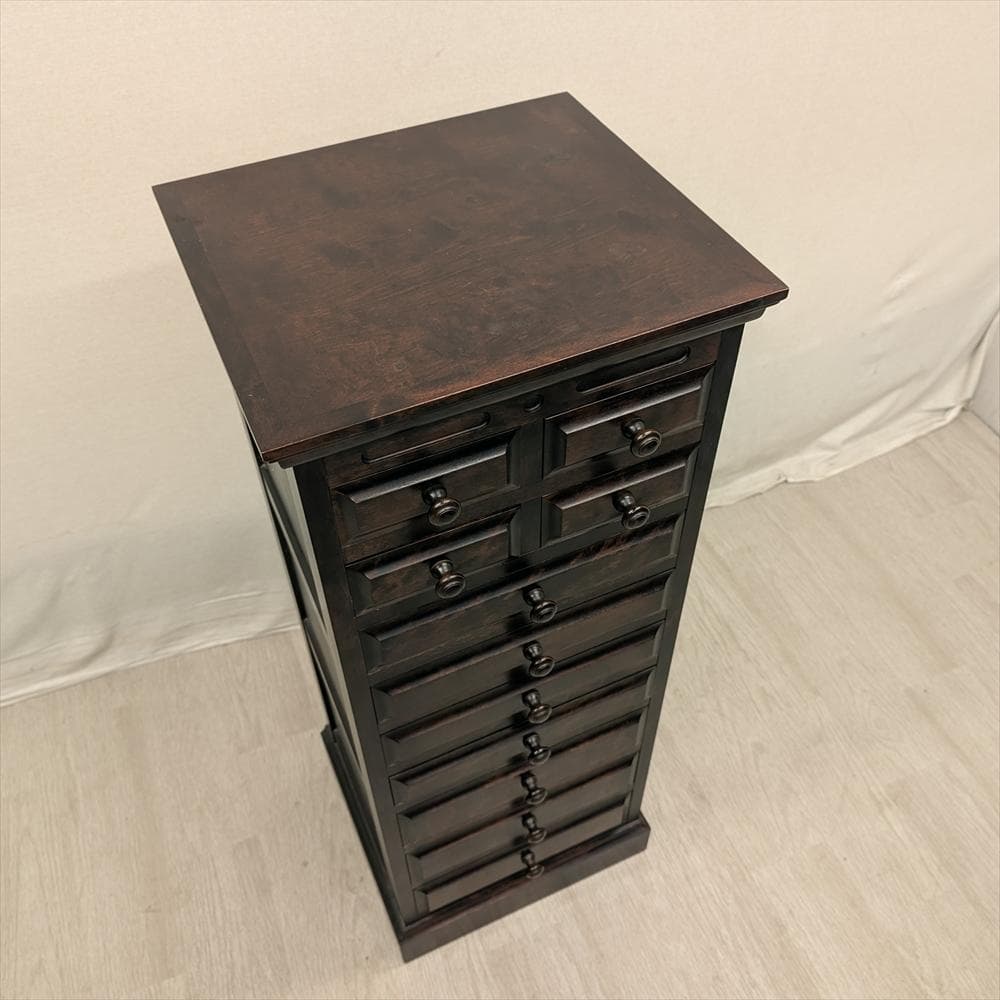 神居民芸　樺 カバ材　9段 11杯　整理箪笥　タンス　たんす　チェスト　ドロワー