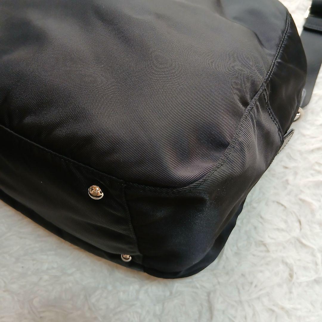 【美品】【agnes b.】2WAY ボストン　ショルダーバッグ　ブラック