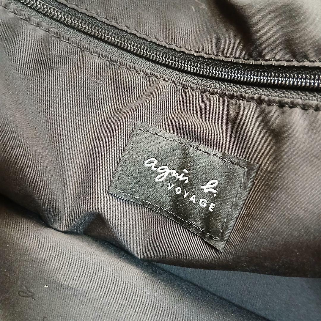 【美品】【agnes b.】2WAY ボストン　ショルダーバッグ　ブラック