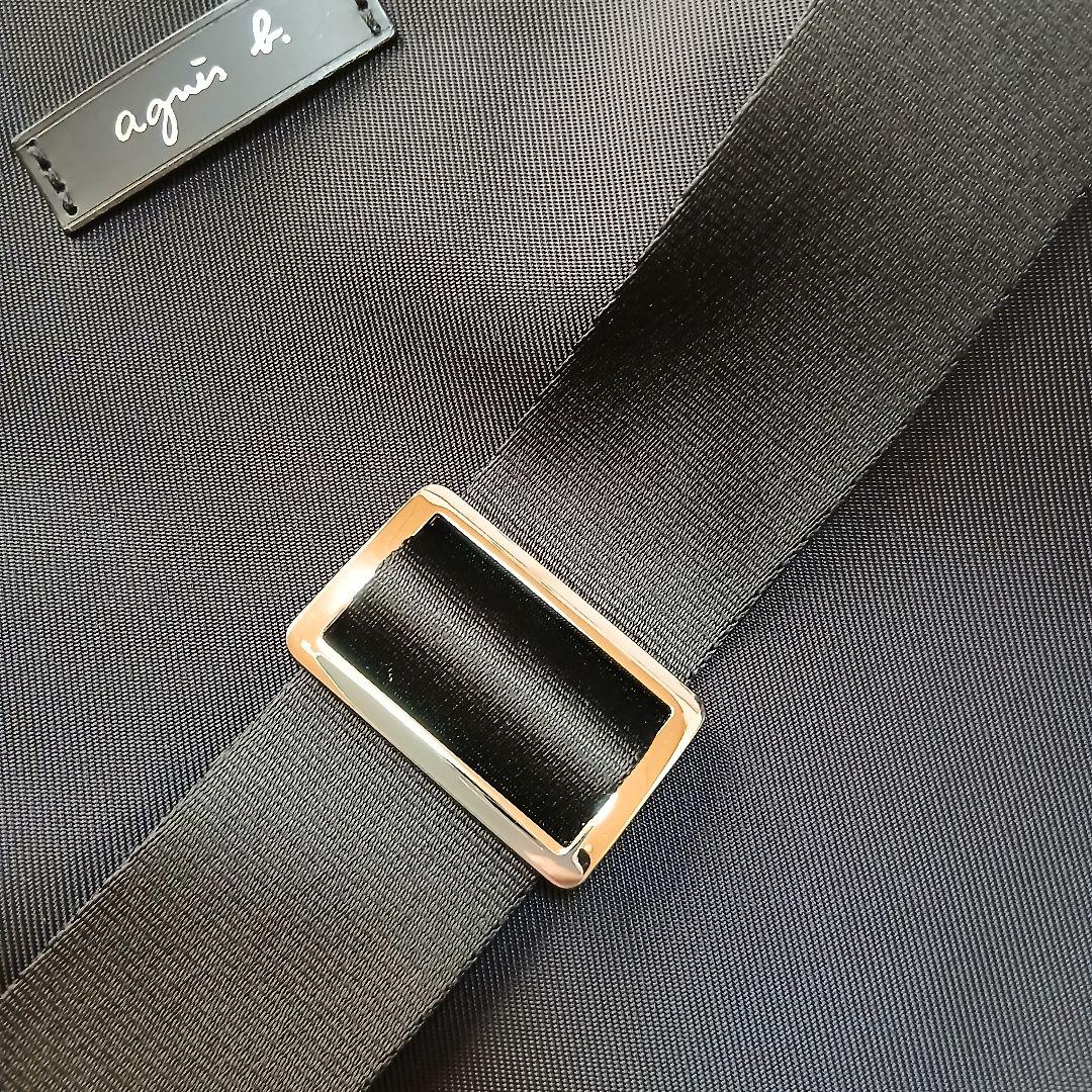 【美品】【agnes b.】2WAY ボストン　ショルダーバッグ　ブラック