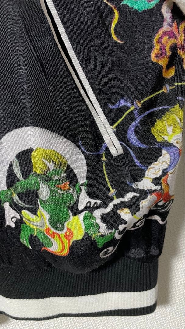 CUNE 八百万スカジャン ブラック ビンテージ 完売品 希少 ウサギ キューン