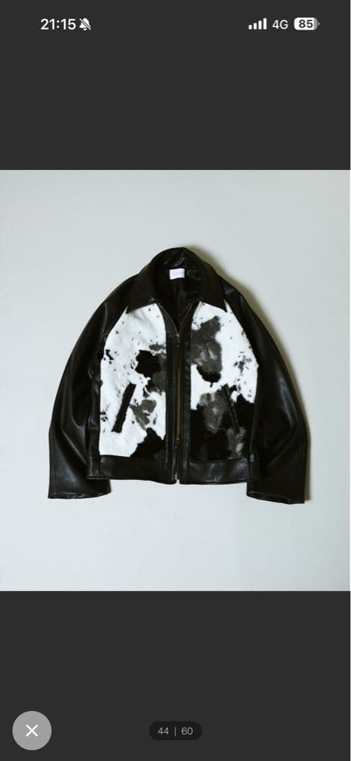 【新品タグ付き】Camphor wood フェイクハラコレザージャケ ット