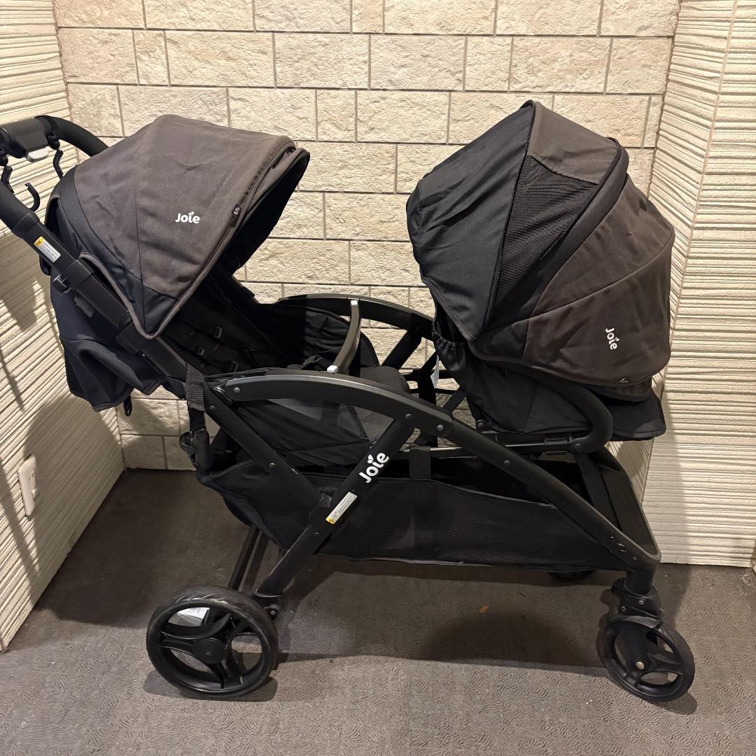 Joie ジョア 2人乗りベビーカー エヴァライトデュオ　　シェール　黒