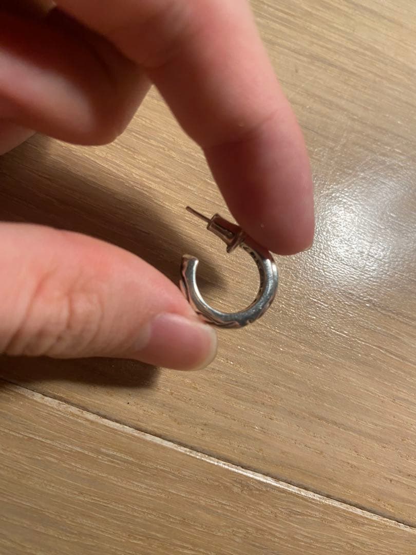 クロムハーツ スクロール フープイヤリング(ピアス)