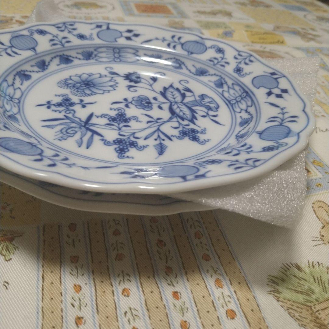 ♥マイセン　ブルーオニオン　刻印800101−501 ケーキプレート２枚セット