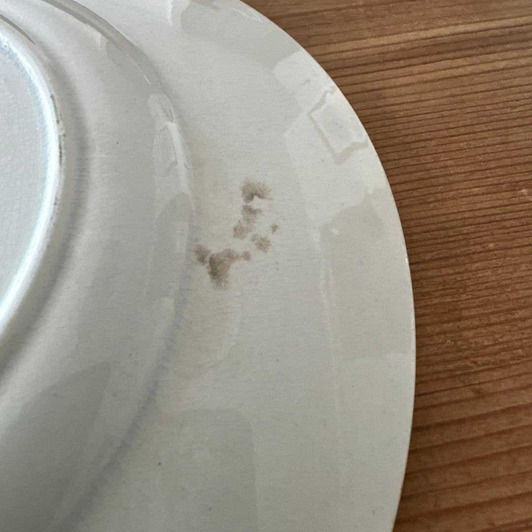 ２枚セットクレイユモントローMARGUERITESブラウン系フランスアンティーク