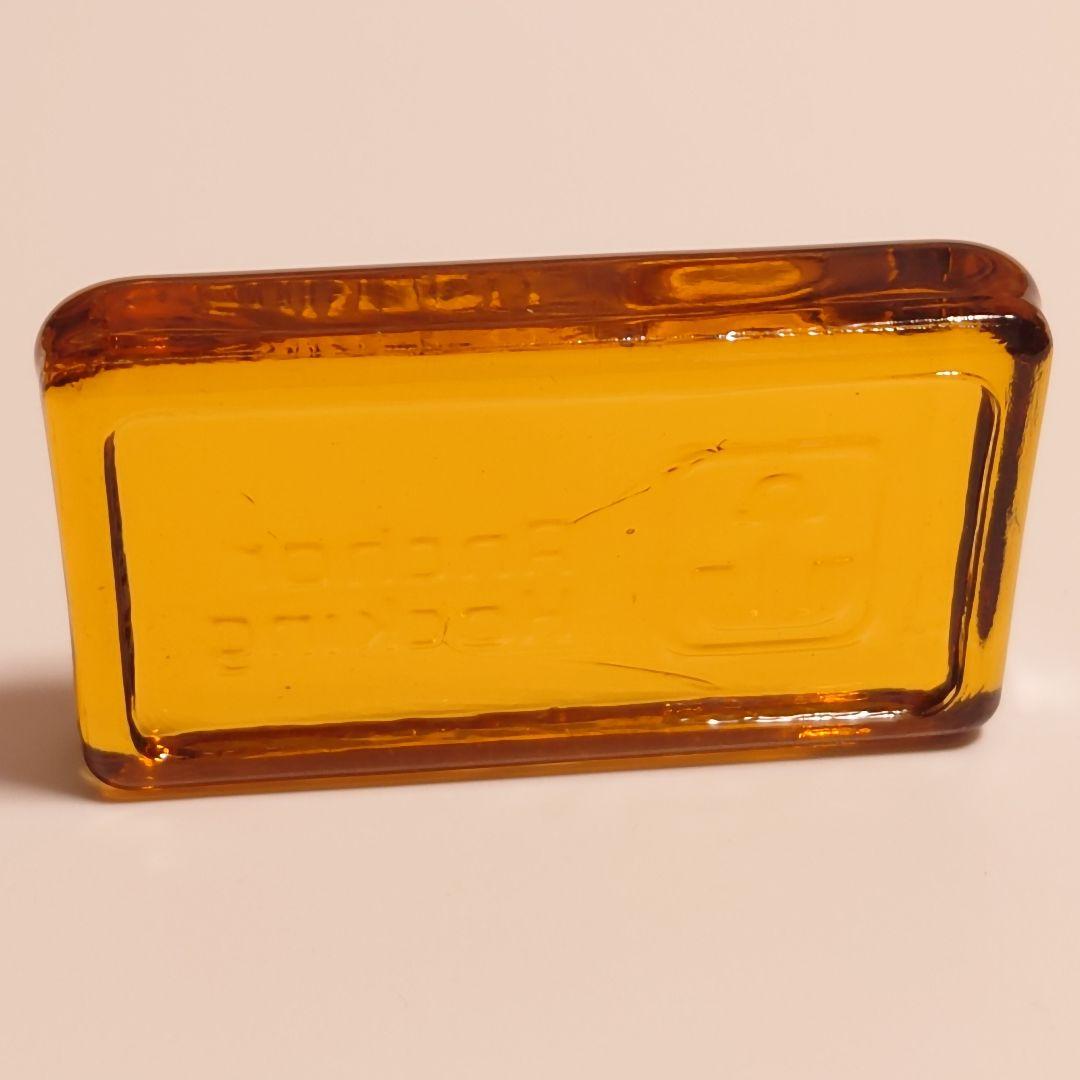 【ペーパーウェイト（ハニーゴールド）】アンカーホッキング社製　ファイヤーキング