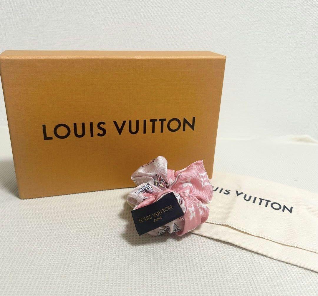 美品❤︎LOUIS VUITTON シルク モノグラムシュシュ