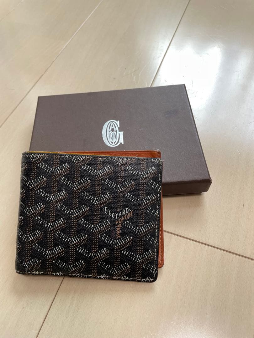 Goyard 二つ折り財布 ブラック/ブラウン