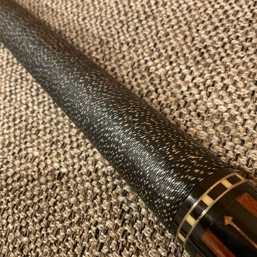 アダム ADAM　ビリヤード キュー　インレイ 5剣　14山　パイロ　キャップ付