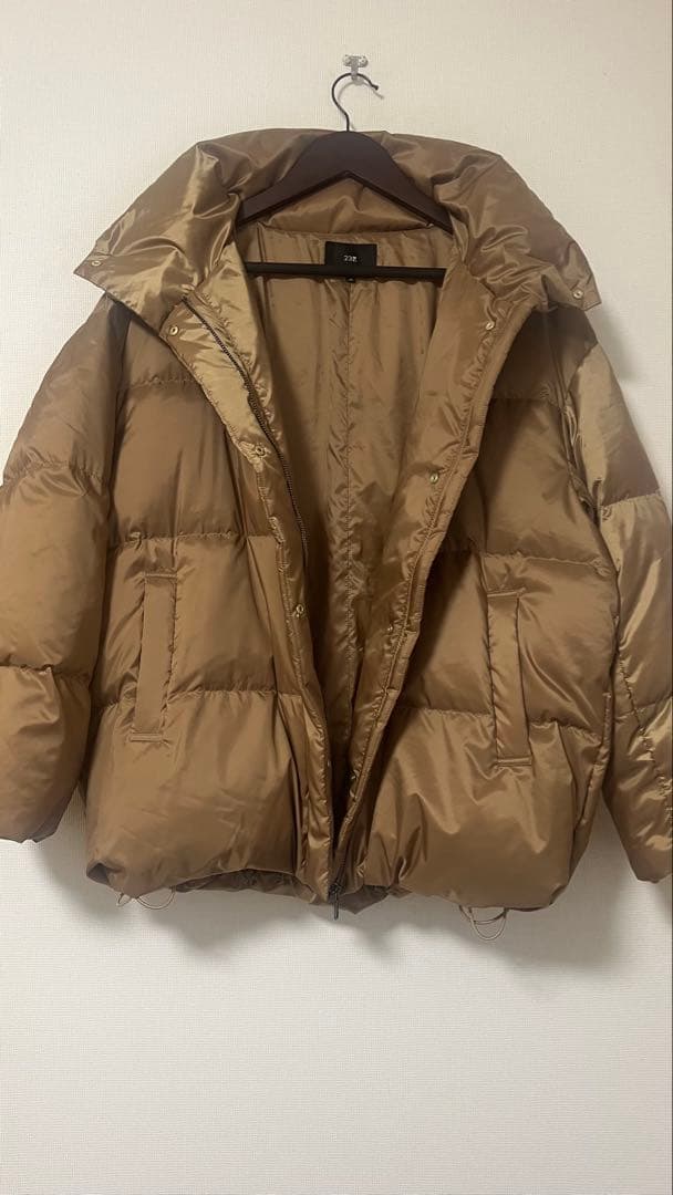 23区今季新品Oggi掲載シレータフタ ハイネック ショート ダウンコート 38