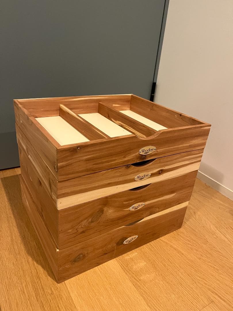 Woodlore (ウッドロア)　４点セット　シャツボックス２個タイボックス２個