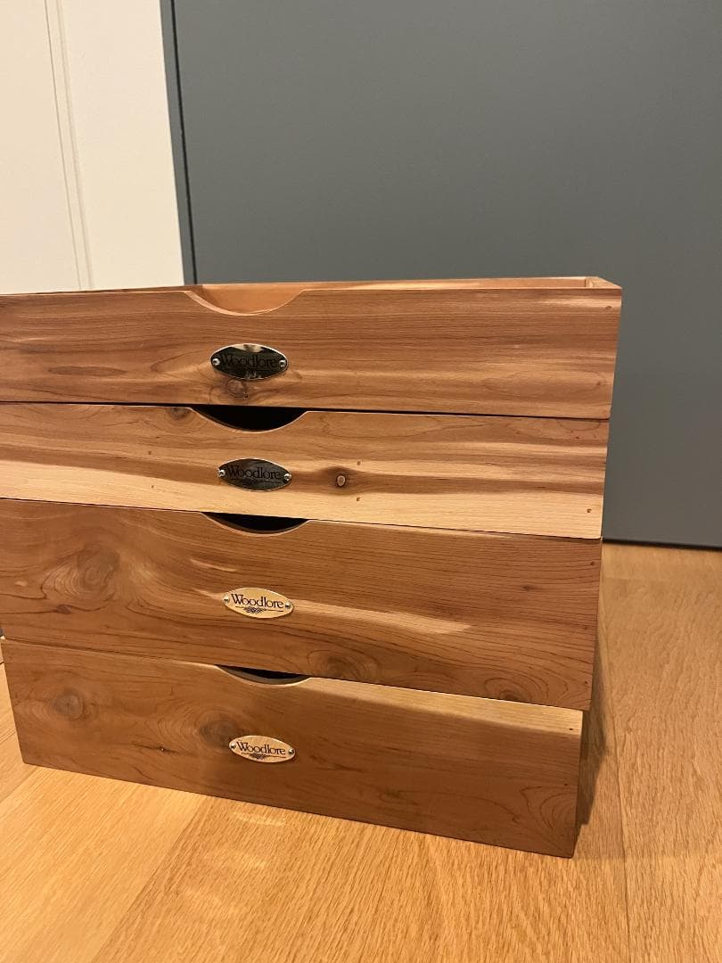 Woodlore (ウッドロア)　４点セット　シャツボックス２個タイボックス２個