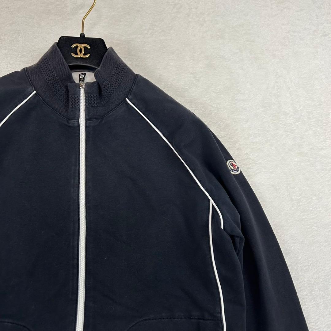 K951 S モンクレール ジップアップ ワッペン ブルゾン ネイビー メンズ