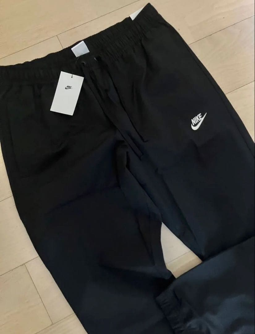 L ☆新品タグ付☆ ナイキ ウーブンパンツ メンズ カフ ジョガー ブラック