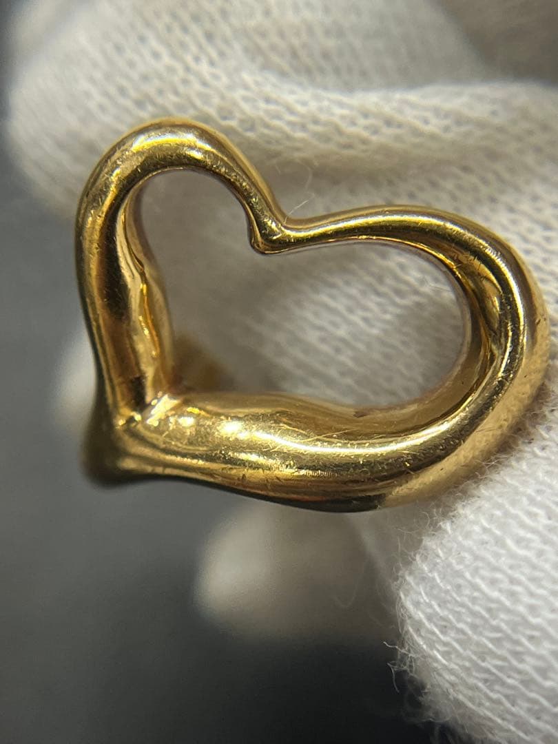 TIFFANY&CO.ティファニー　オープンハート　リング9.5号　ヴィンテージ