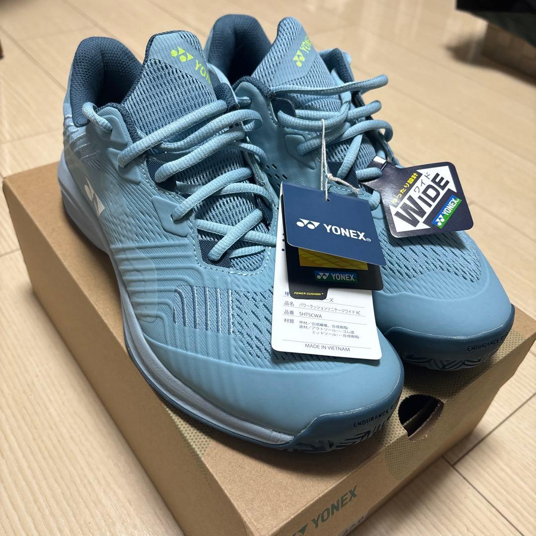 新品YONEX テニスシューズ　パワークッションソニケージ ワイドAC
