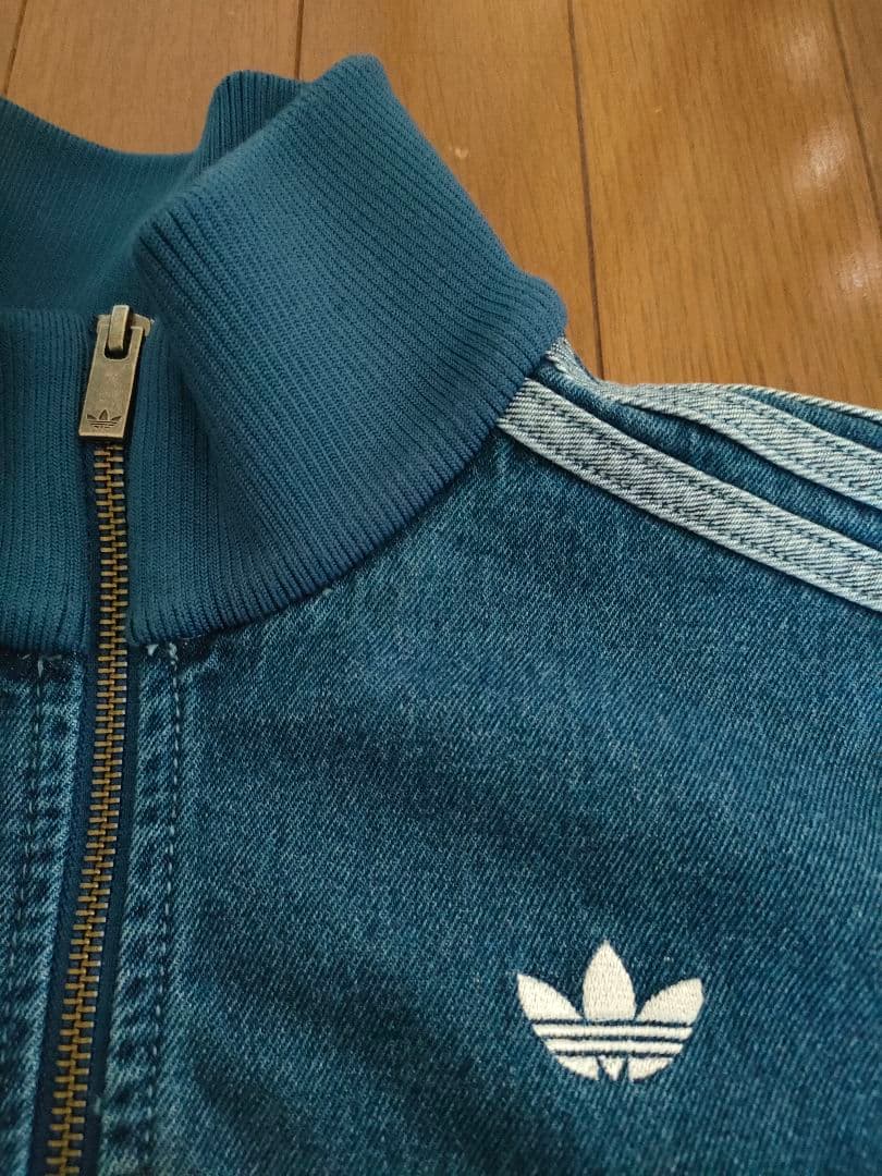 美品　アディダスオリジナルス　アディカラー デニム トラックトップ 　Sサイズ