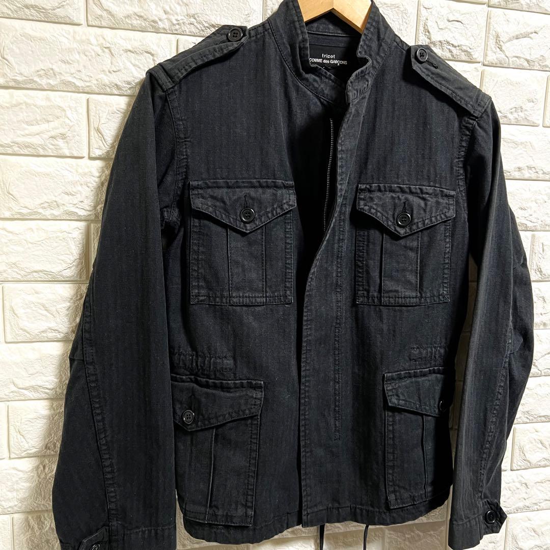 トリコ コムデギャルソン✨ミリタリージャケット 黒 S
