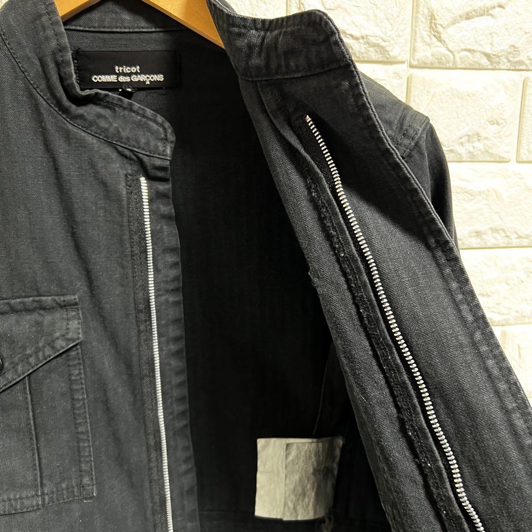トリコ コムデギャルソン✨ミリタリージャケット 黒 S