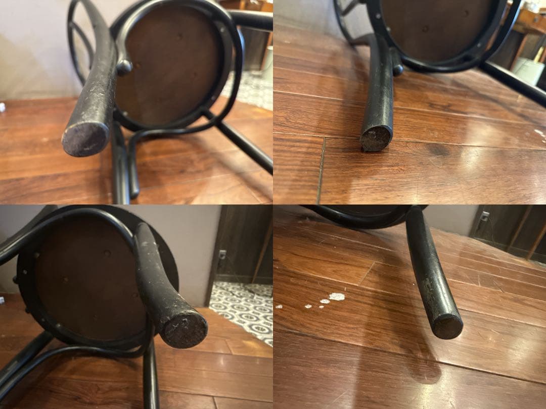 秋田木工ベントウッドチェア ブラック ビン テージチェア 椅子木製 ②