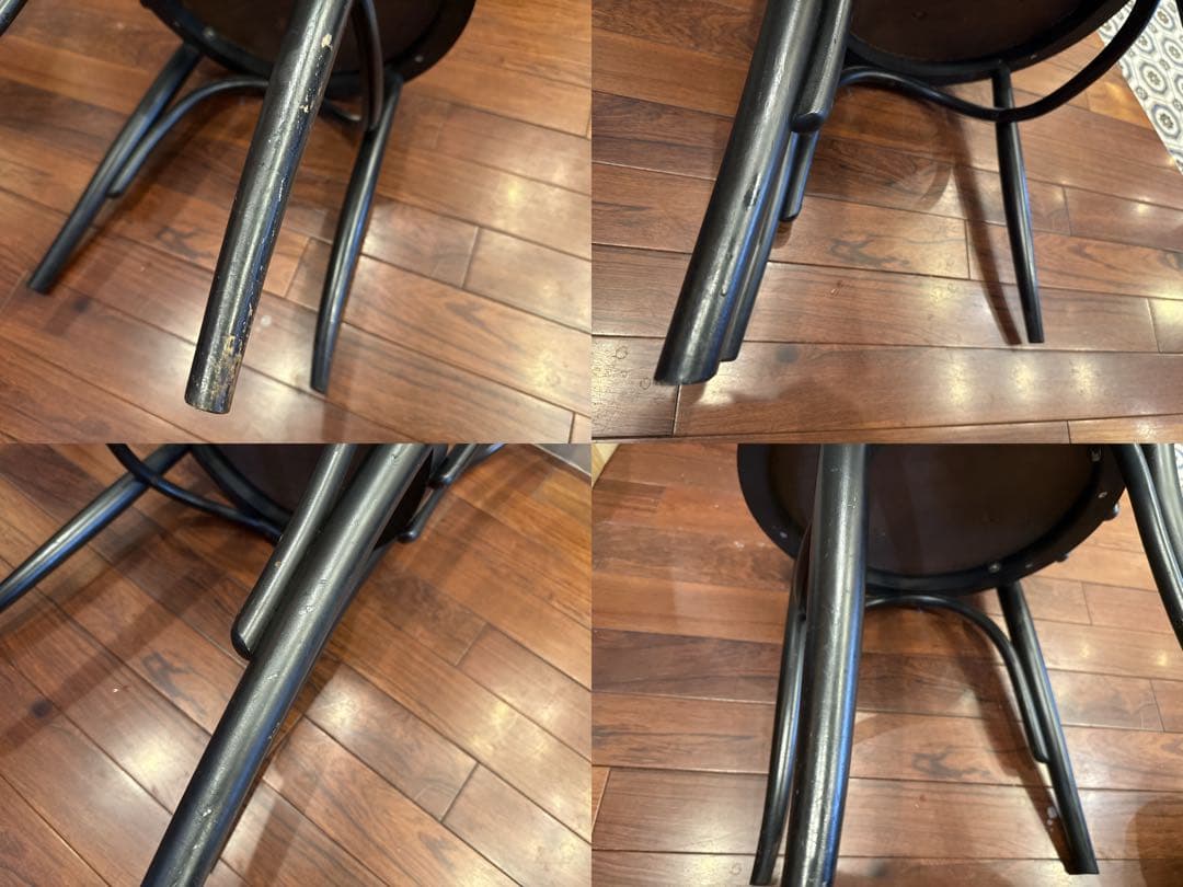 秋田木工ベントウッドチェア ブラック ビン テージチェア 椅子木製 ②