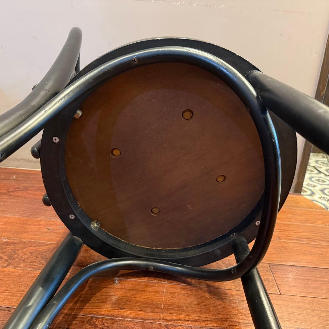 秋田木工ベントウッドチェア ブラック ビン テージチェア 椅子木製 ②