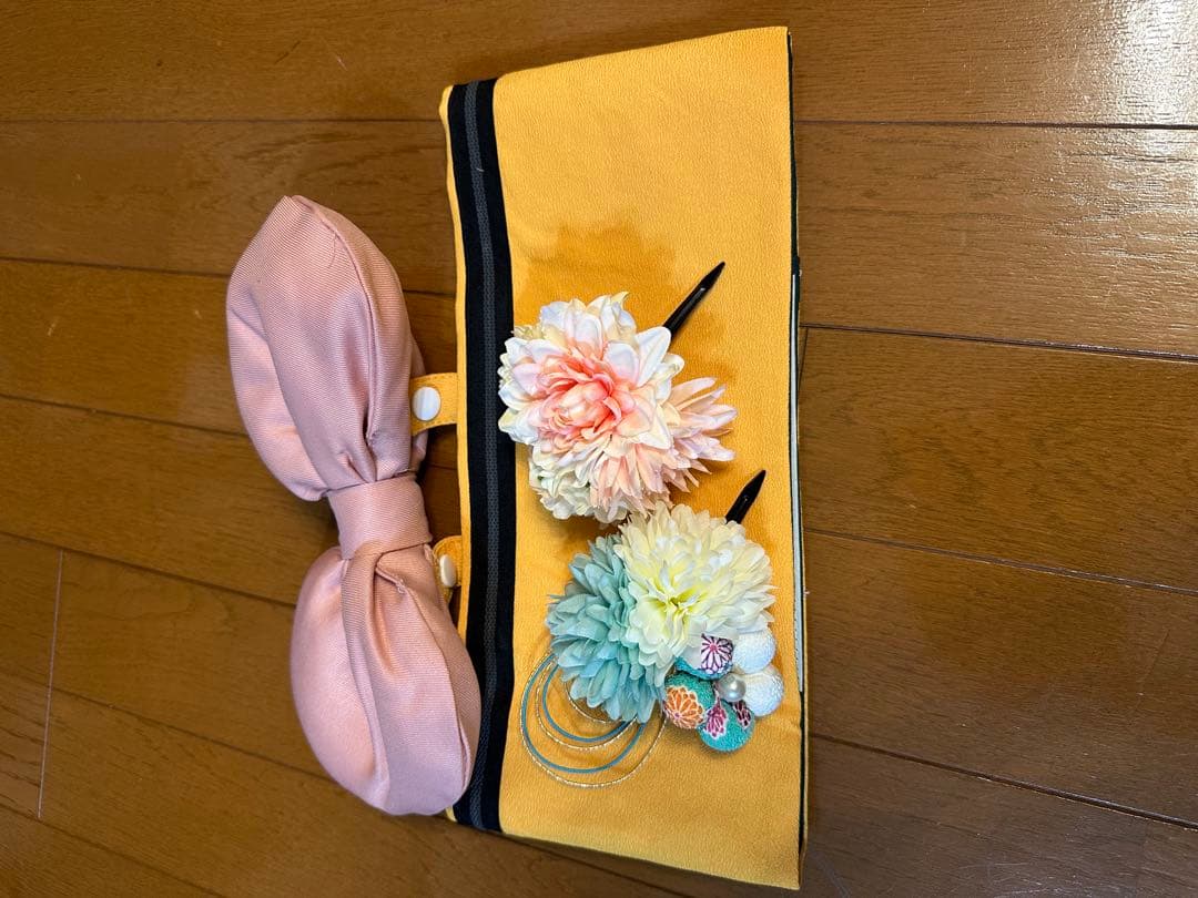 Catharine Cottage 八重桜薄青上着×桃色袴　150 セット