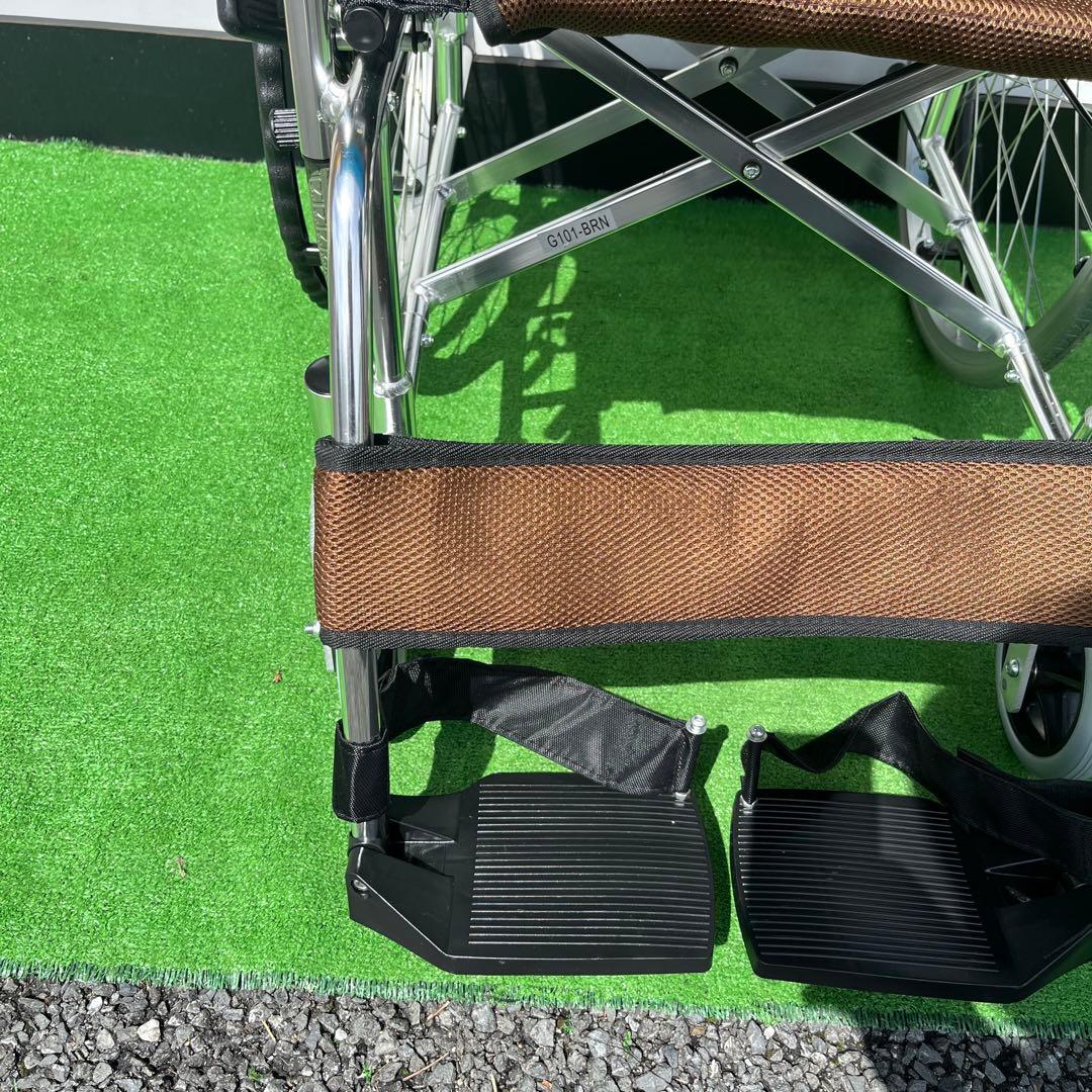 KADOKURA自走用車イス軽量　ラバンバブラウン G101-BRN