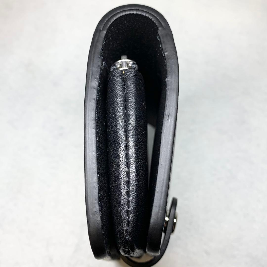 新品未使用 日本製 スタンダードサプライ 折り財布 レザー ブラック 付属品つき