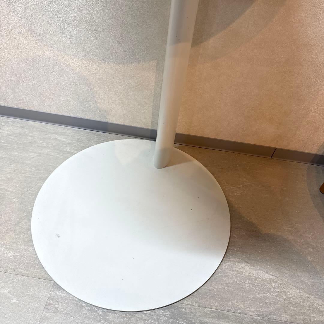 美品！円形グレー大理石風サイドテーブル