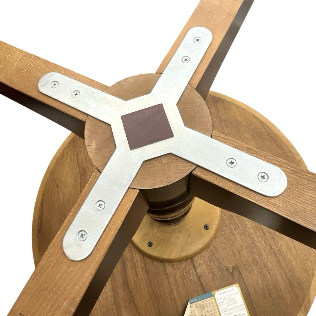 美品 飛騨産業 HIDA穂高 円形ダイニングテーブル 高級家具 105cm