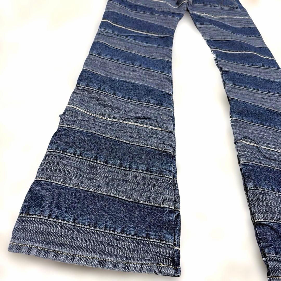 [新品未使用] HYSTERIC GLAMOUR スクラッチフレアデニムパンツ