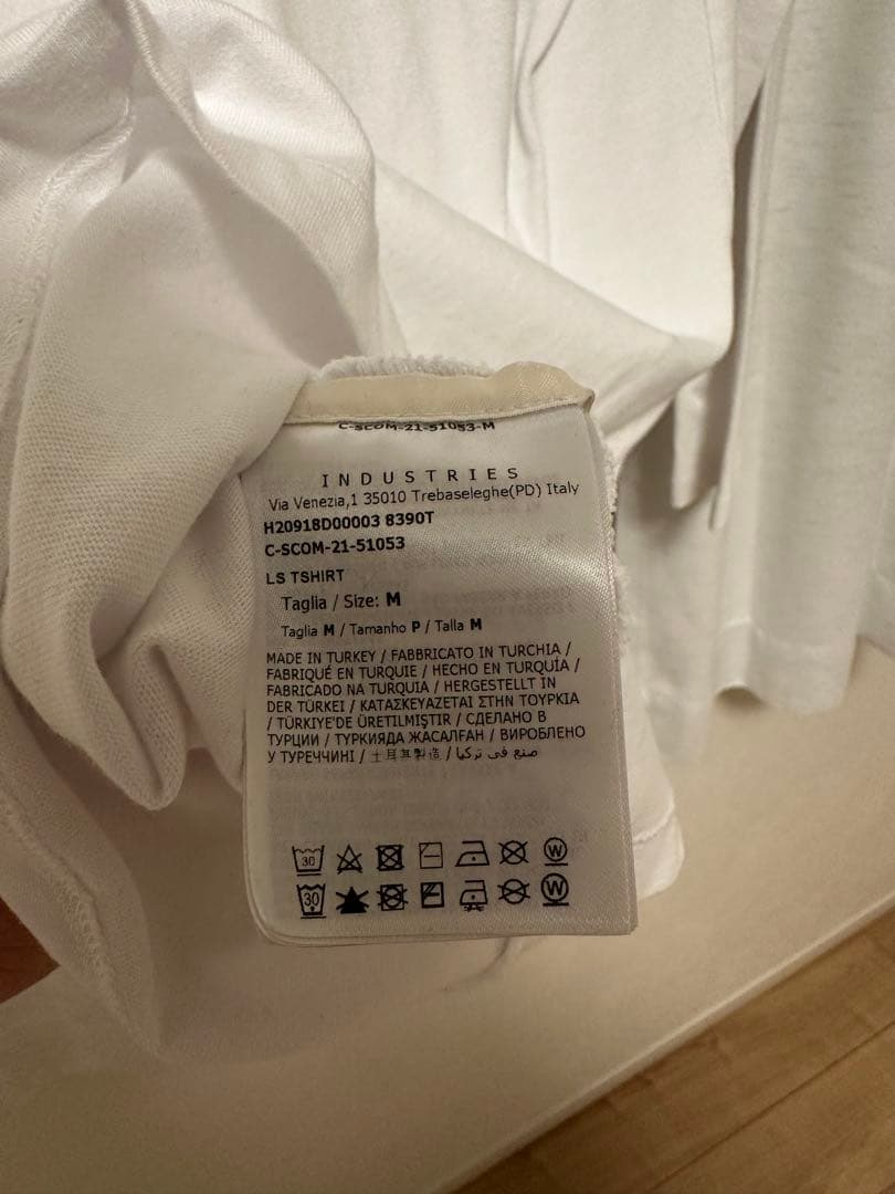 MONCLER ホワイト クリーニング済　長袖　ロンT モンクレール　サイズＭ