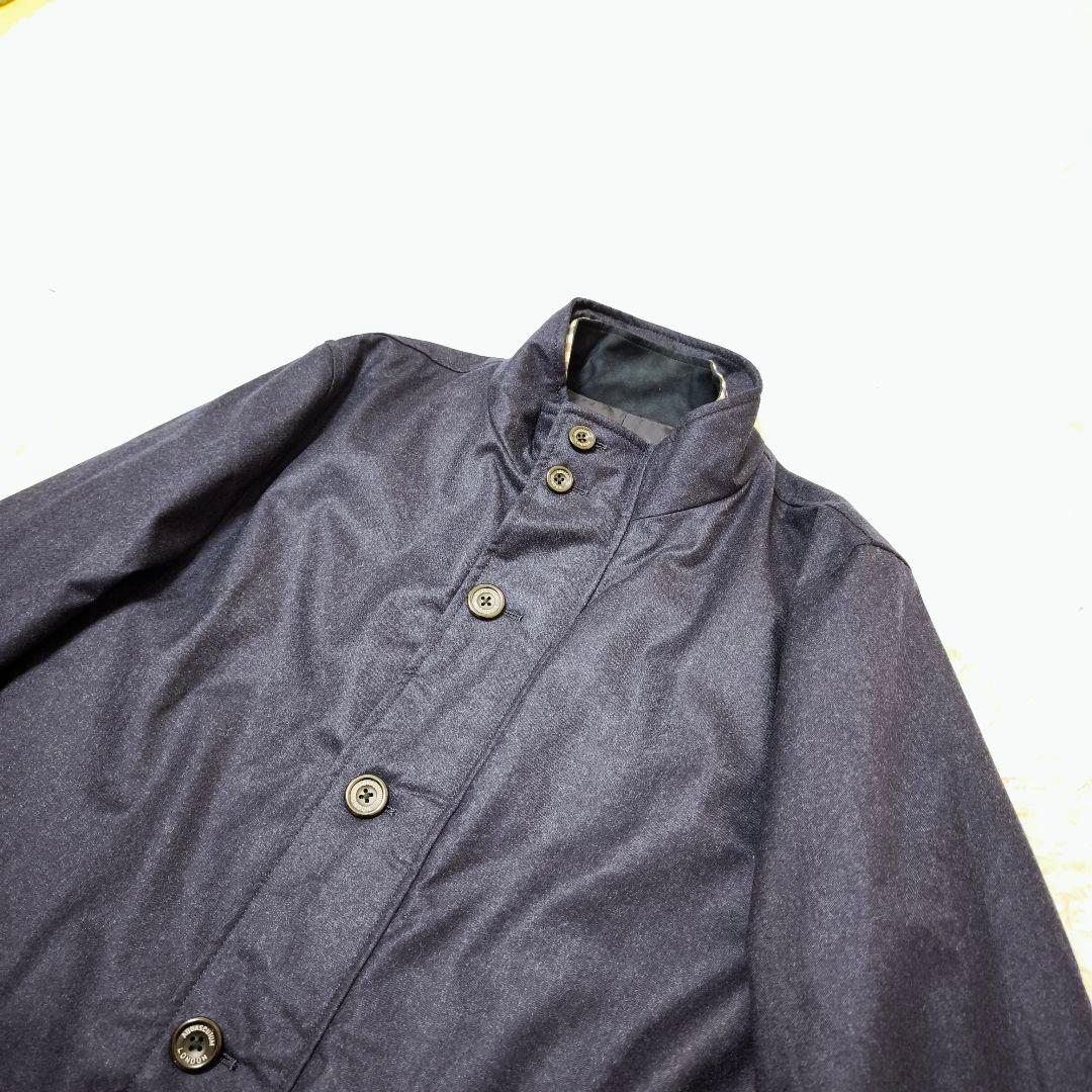 極美品アクアスキュータム 2way ダウンライナー チェスターコート 紺 42