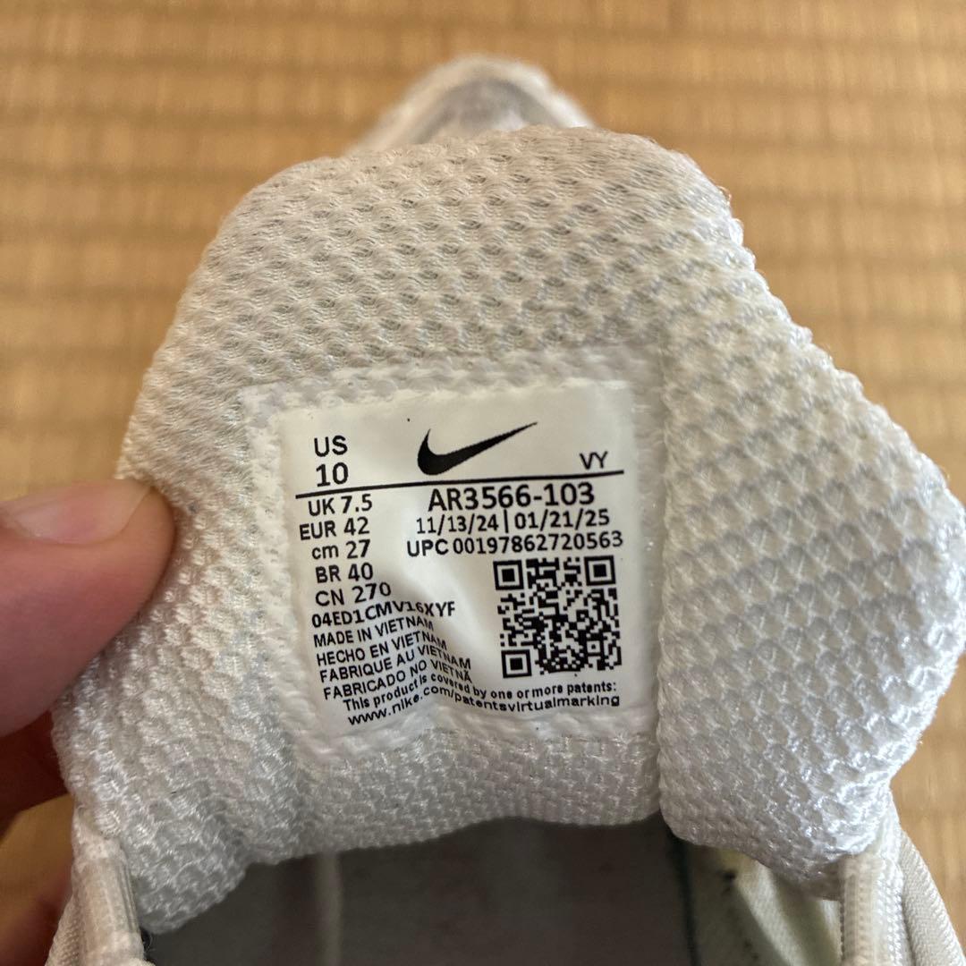 NIKE SHOX TLホワイト×グレー　27cm