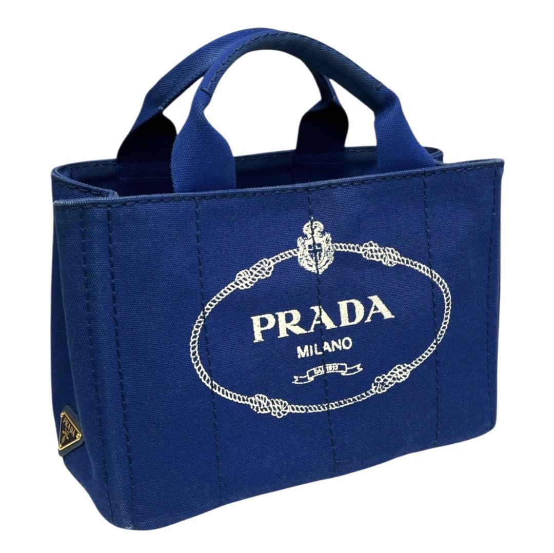 ★PRADA プラダ カナパ ハンドバッグ ブルー 正規品