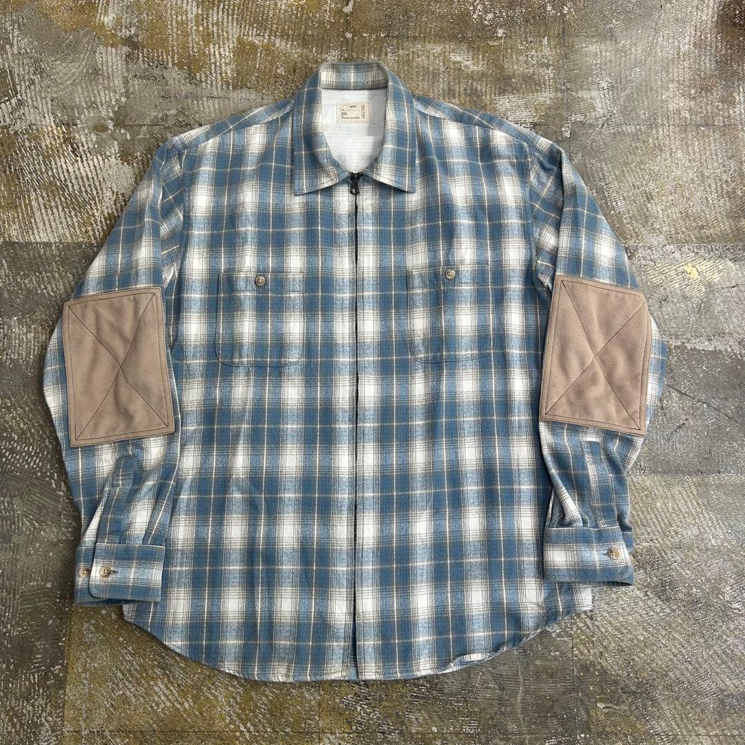 PABLO VINCI Ombre check zip shirt サイズM