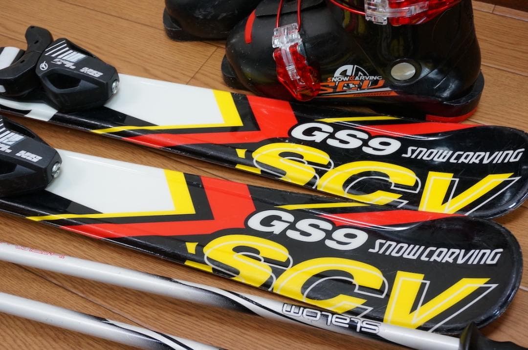 メンテ済 100cm 靴20cm CARVING スキーセット