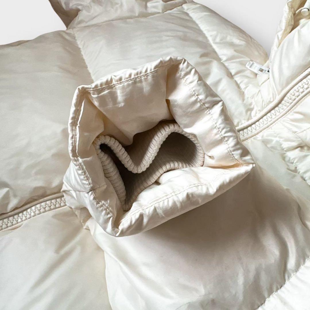 COACH コーチ ダウン ショート丈 ホワイト 総柄 ロゴ金具 M