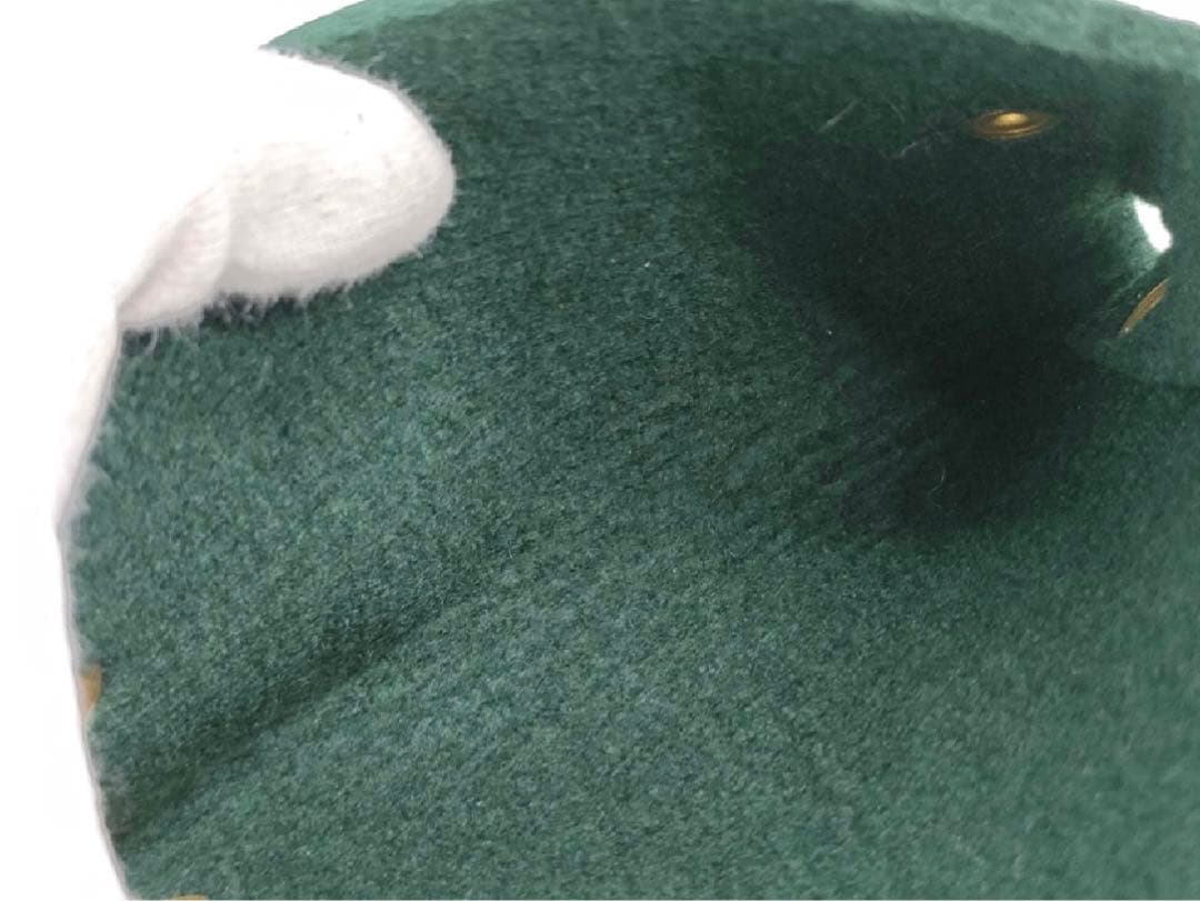 HERMES エルメス フェルト トランプケース ポーチ ダークグリーン