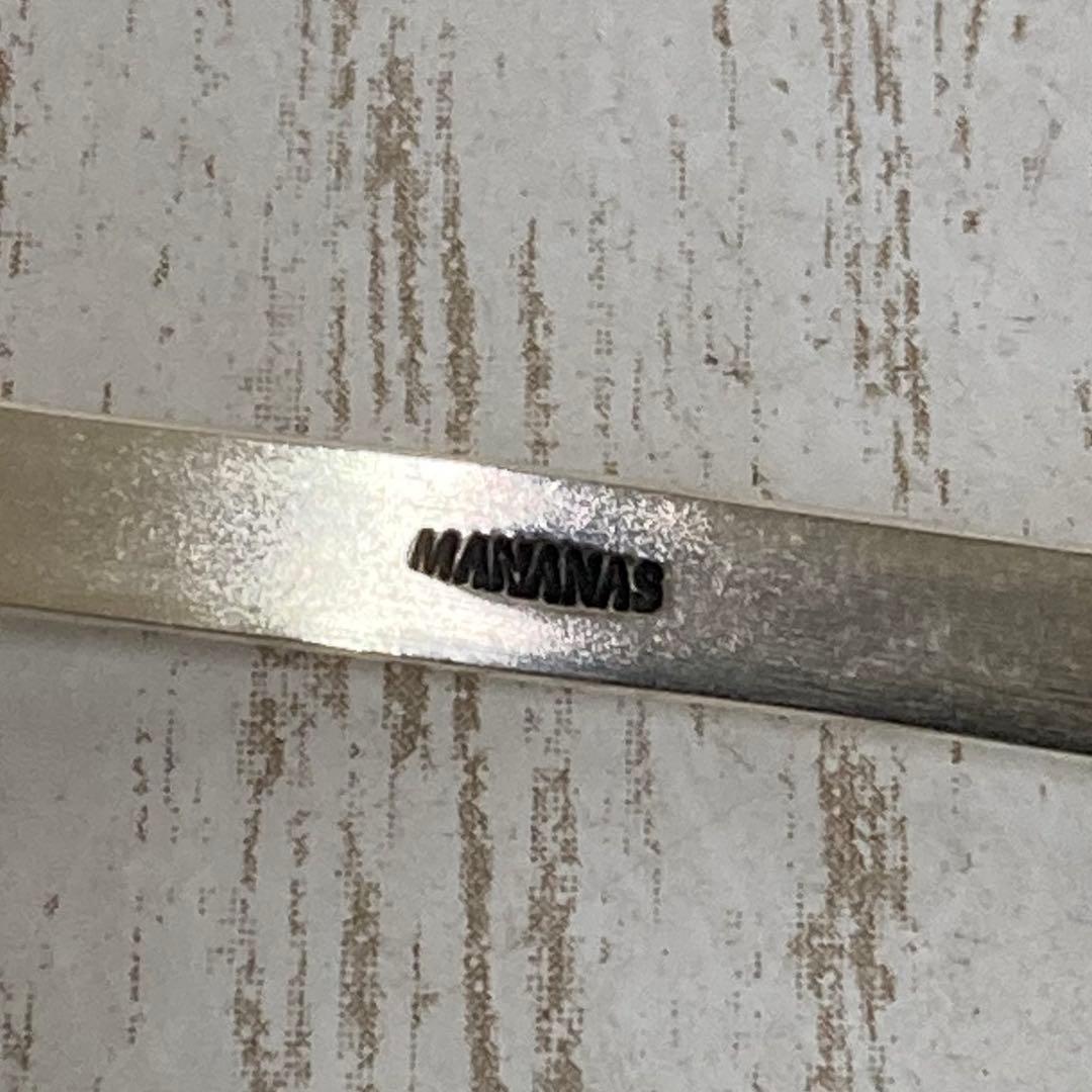 ra-2296) MANANAS ハーフラウンドバングル シルバー925