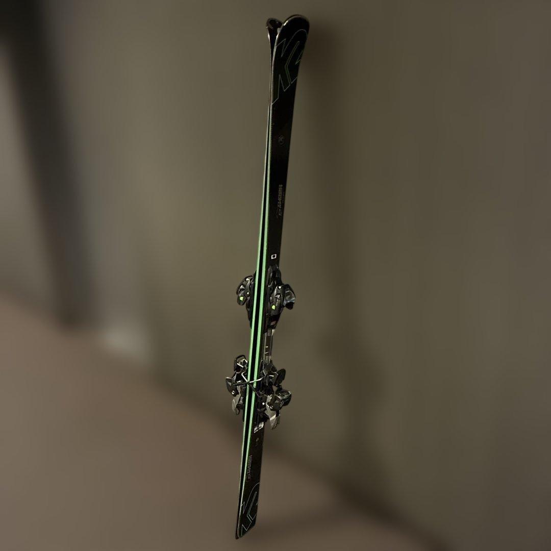 K2 スキー板 165cm ブラック/グリーン ターボチャージャー