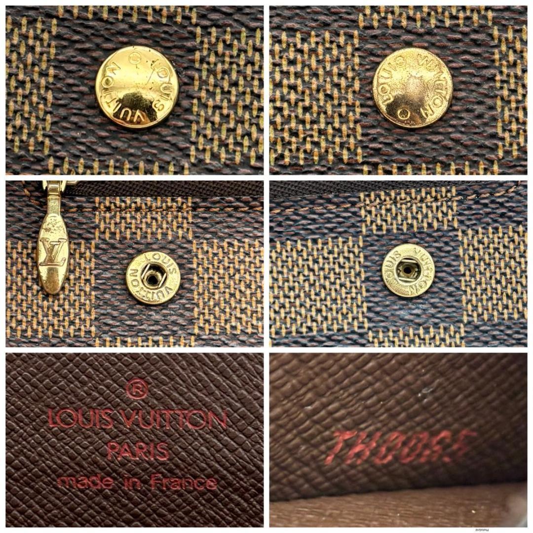 ルイヴィトン ダミエ アコルディオン チェーンウォレット 長財布 ブラウン