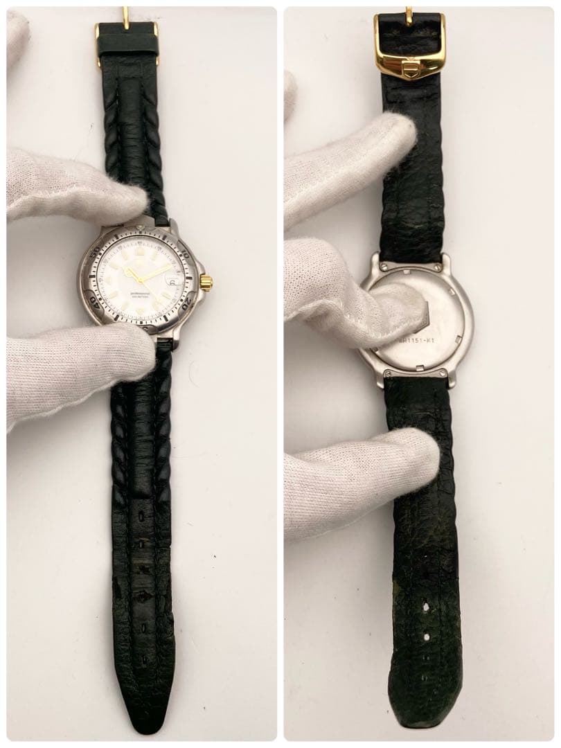 【稼働品】タグホイヤー クォーツ 腕時計 コンビ WH1151-K1 新品電池