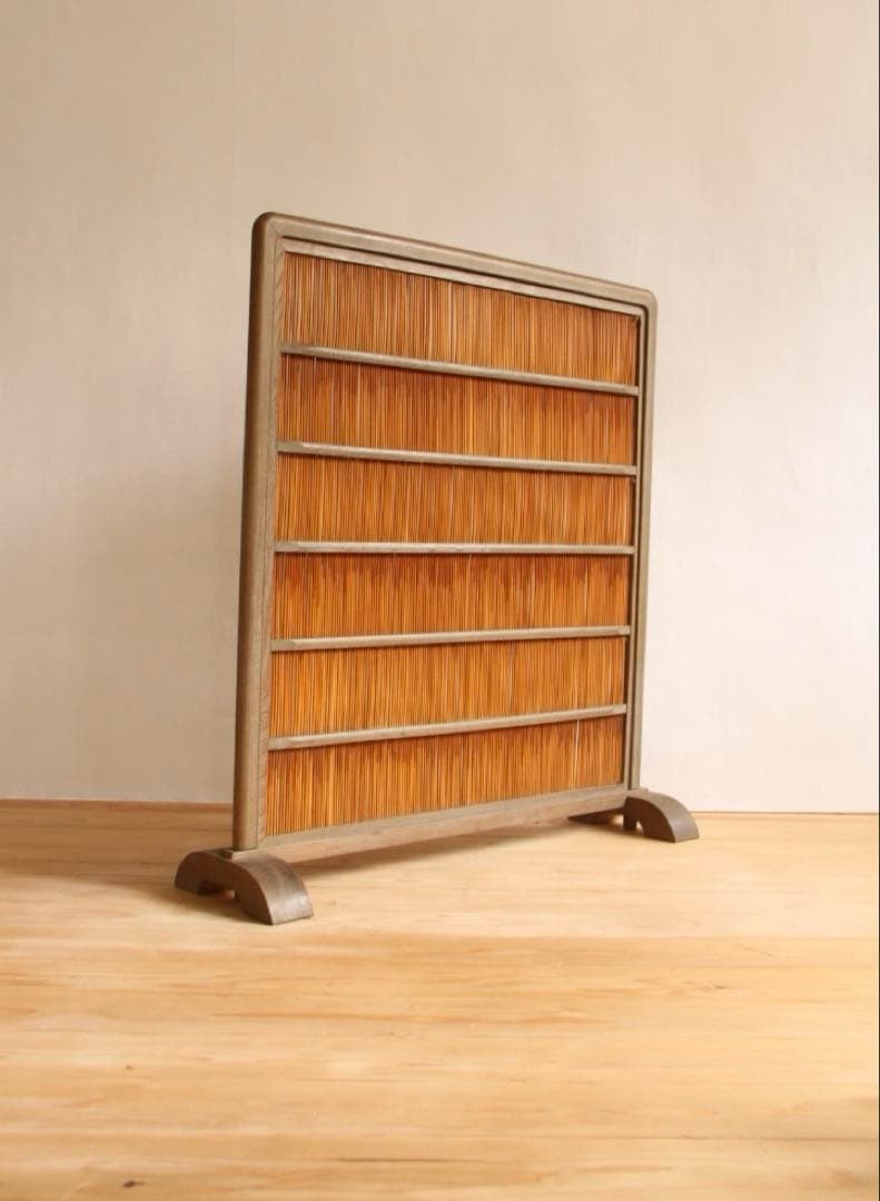 衝立　仕切り　パーテーション　工芸品　古道具　古家具　ビンテージ　アンティーク