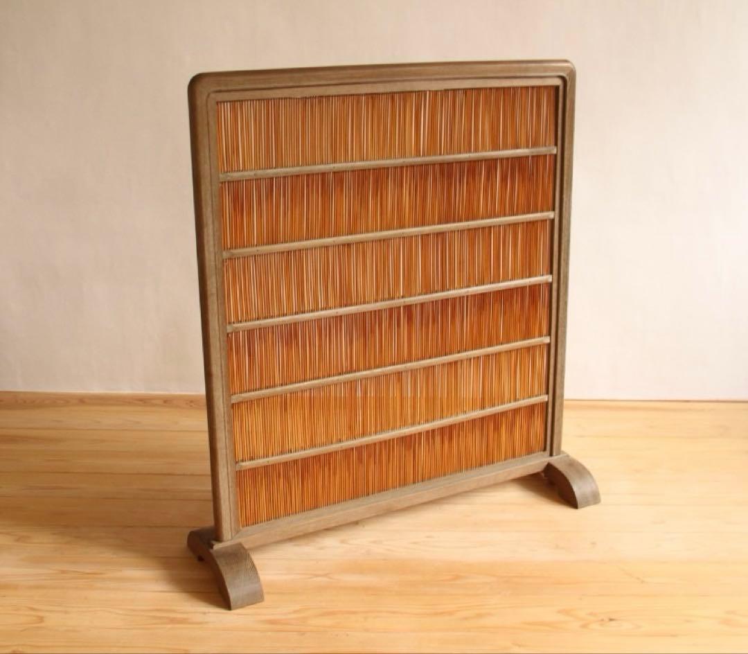 衝立　仕切り　パーテーション　工芸品　古道具　古家具　ビンテージ　アンティーク